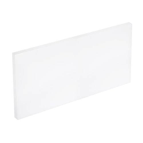 Image of MECCANIXITY UHMW Sheets, Hard Ultra High Molecular Weight Polyethylene Sheets Plastic Sheet, 12 inch x 20 inch x 3 /4, White