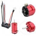 Silnik RC ESC Combo, Silnik Bezszczotkowy 1410 + 18A ESC Części Zasilania Pojazdu Akcesoria do Modeli Samochodów Produkty Zewnętrzne Zabawki Modele (Czerwony 3500KV)
