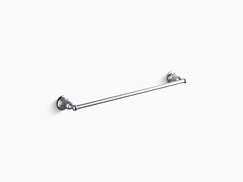 KOHLER K-13501-CP Kelston 24-Inch Bathroom Towel Bar, Polished Chrome