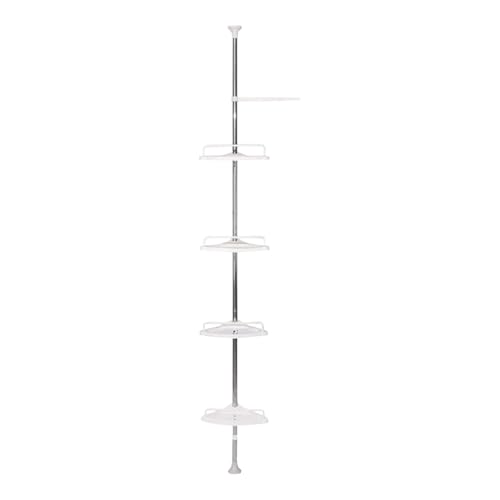 Organizador de baño, estante de exhibición de esquina, multifuncional, resistente al óxido, ahorra espacio, estantes de baño, soporte de almacenamiento compacto para ducha interior