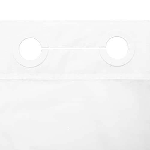 River Dream Modern Hotel Grade No Hooks Needed Shower Curtain with Snap in Liner White Standard-71 x 74" by River Dream - Image 5