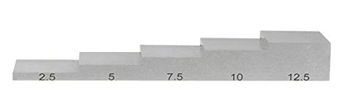 Bloque de calibración ultrasónico 5 pasos aluminio 6063 miniatura 2