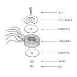 Hammond Hardware Kit, 750Va/1Kva Toroid Model - 1182KIT750