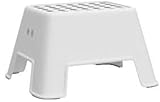 Ikea Tritthocker Bolmen rutschfester Badezimmerhocker 44x35x25cm, bis 150kg, weiß