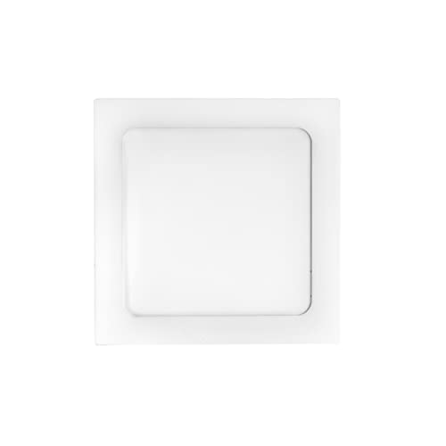 Image of Gesto 6W Square 4.5 Inch Ultra Slim LED Recessed False Ceiling Light for POP Coolday White-Pack of 2