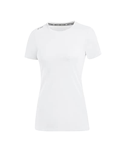 JAKO Damen T-Shirt Run 2.0, Weiß, 38