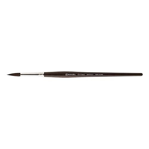 Image of Escoda Ultimo Series 1525 Artist Watercolor and Acrylic Paint Brush, Synthetic Squirrel, Round, Size 12