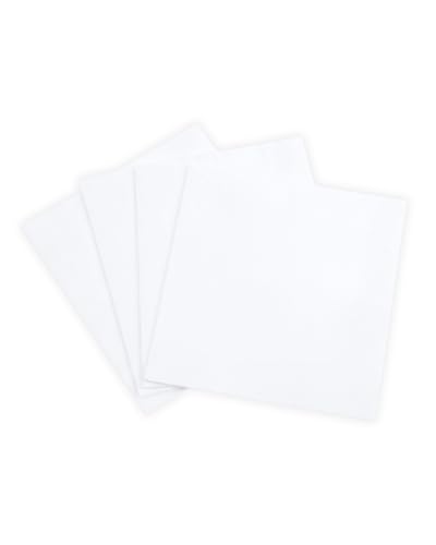 Tissue Expert Servietten 500 Stück 32 x 32 cm 1/4-Falz 1-lagig 100% Zellstoff hochwertige Prägeservietten weiß weich & saugstark Gastro-Qualität Napkins für Spender