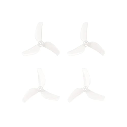 Hélice 3 pales 40mm pas 1614 en PC transparent pour avion RC, lot de 4 pièces