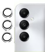 MOBIKTC Samsung Galaxy A25 5G Camera Lens Protector 9H Tempered Glass, NEW LATEST Upgraded HQ+ Camera Lens Protec tor for Samsung Galaxy A25 [3 Pack -1 Set, Silver]