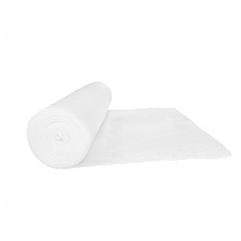 pemmiproducts Volumenvlies 100g/m², 1,00 m breit; 1,00 m lang, ca. 10 mm dick, 2,5 m², (EUR 8,95/m²), 100% Polyester, waschbar, Öko-Tex Standard 100, Produktklasse 1, Patchworkvlies, Polstervlies Cover