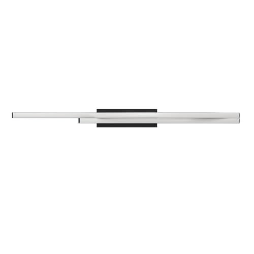Eglo LED Ceiling lamp Grisolia, Curved Ceiling Light Fitting, Living Room Lighting Made of Metal and Plastic in Black