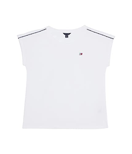 Image of Tommy Hilfiger Girls' Sport Short Sleeve T-Shirt, Crew Neckline, Lightweight & Stretchy