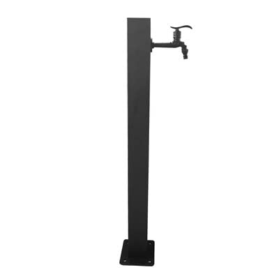 Robinet de jardin en acier inoxydable mitigeur extérieur colonne sur pied noir froid