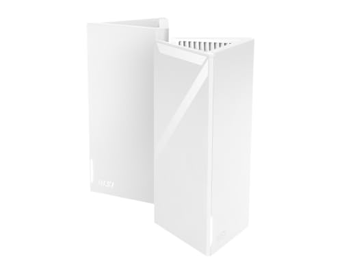 MSI Roamii BE Lite Mesh System - 2 Pack (WiFi 7, BE 5000, Up to 5,800 sq.ft. of Coverage, Supporting 120+ Devices, 2.5Gbps Ethernet Port, MU-MIMO MLO)