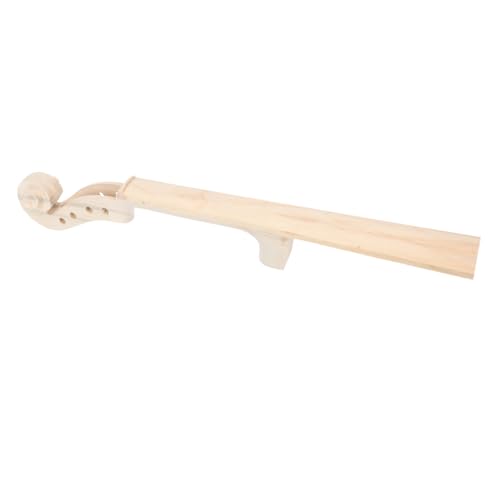 Holibanna Unfinished Violin Fingerboard Neck Head Replacement Accessory for Violins Durable Maple Material for DIY Violin Repairs and Maintenance