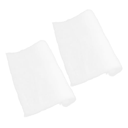 Yardwe 2Pcs Christmas Fake Snow Blanket Fluffy Artificial Snow Cotton for Holiday Decor and Winter Village Displays Soft Texture for DIY Crafting and Event Settings