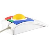 L-trac Laser Trackball with Scroll Wheel Colored Buttons By Ergoguys