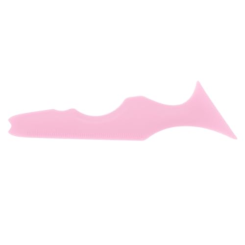 IWOWHERO 2個 シリコン美容定規 eye liner mascara 口紅描画補助 まつげ化粧品 補う 化粧ポーチ 化粧筆 マスカラアプリケーター メイクアップ用品 シリコーン美容 ピンク
