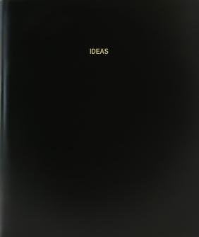 BookFactory Ideas/Ideas Notebook/Ideas Sketchbook (Burgundy Cover / 312 Pages / .25 Grid Format/Size 8 7/8'' x 11 1/4'') Section Sewn Hardbound (Made in USA)