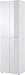 Produktbild Germania Garderobenschrank GW-SCALEA, Spanplatte, Einscheiben-Sicherheitsglas, Weiß, 40 x 59 x 197 cm