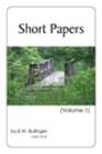 Short Papers of E. W. Bullinger (Volume 1) 1934251291 Book Cover