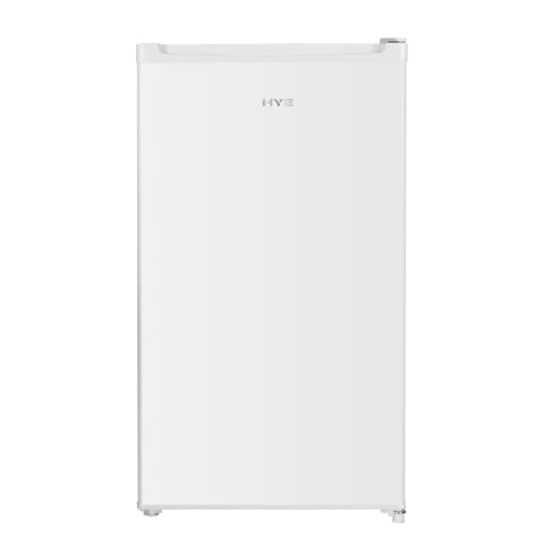 HYE Under Counter Fridge - Freestanding Fridge 88L Capacity Slimline 48cm Width Quiet 39 dB Operation White Suitable For Kitchens & Utility Rooms - RF01UCF88W01