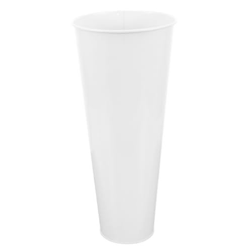 Seau de rangement parapluie multifonction blanc comme pot de fleur