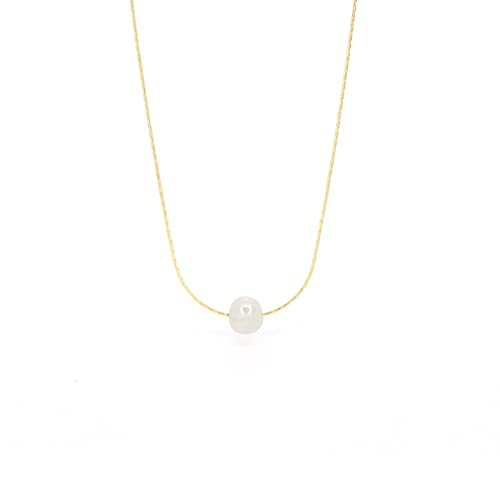 SALTY CALI Freshwater Pearl Salty Shells ~ Necklace, Gold ~ Ocean inspired dainty jewelry, Made in California!