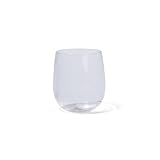 Silipint 12oz Stemless Silicone Wine Glass - BPA-Free, Shatterproof, Non-Toxic, Unbreakable Wine Glass - Perfect for Outdoor Picnics, Camping, Home Use (Crystal Clear)