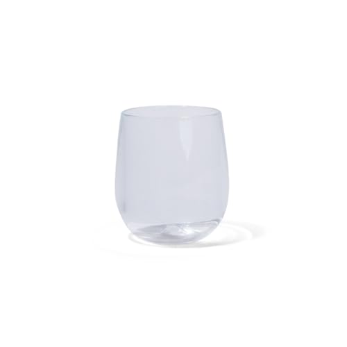 Silipint 12oz Stemless Silicone Wine Glass - BPA-Free Shatterproof Non-Toxic Unbreakable Wine Glass - Perfect for Outdoor Picnics Camping Home Use (Crystal Clear) Pack of 1