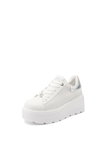 QUEEN HELENA Zapatillas con plataforma de tacón alto casual para mujer X32-11, 38 EU