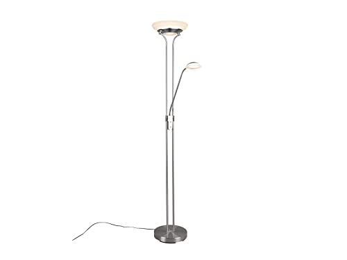 Reality Leuchten LED Stehleuchte Orson R40073507, Metall Nickel...