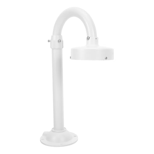 Support caméra dôme en aluminium blanc télescopique orientable 360