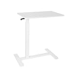 Small Standing Desk, Adjustable Height Sit Stand Desk for Laptop, Compact Standing Desk for Small Spaces, Stable Home Office Desk for Bedroom Bedside Use