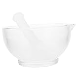 MAGICLULU 1 セット ガラス うーん すり鉢 メディシンマッシャーボウル 多機能 実用的なグラインドボウル 叩きマッシャー キッチン用品 ガラス 品粉砕機 乳棒付き 化学装置