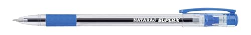 Image of NATARAJ SuperX Ball Pen - Blue Ink (Pack of 25 Pens, 5 Packs) | Smooth & Fast Writing | Lightweight Body, Firm Grip | Perfect for School, Office & Everyday Use