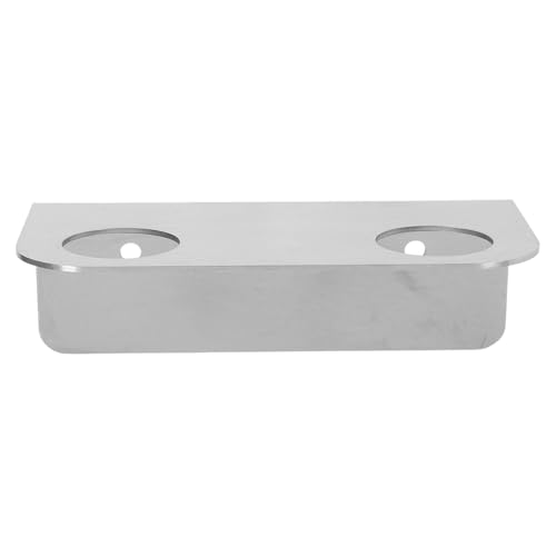 NAMOARLY Soporte para Dispensador de Jabón de Acero Inoxidable Plata Diseño Minimalista Taladro para Baño y Cocina, Ahorro de Espacio y Fácil Instalación