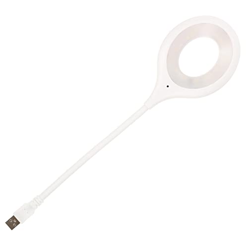 KALLORY Voice Control USB Gooseneck Flexible Reading Light Smart Voice Activation Dimmable Led Night Light for Bedside and Laptop Use for Comfortable Reading Positions