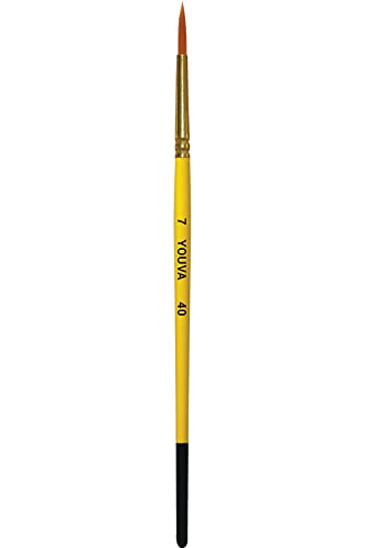 Image of Navneet Youva Brush Synthetic Round 7 (Pack of 5) Set of 5