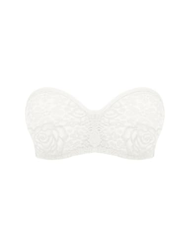 Image of Wacoal Halo Lace Strapless Underwire Bra
