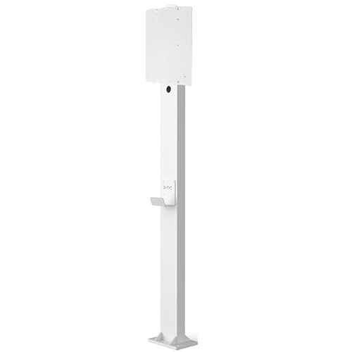 Heavy-Duty Outdoor EV Charger Pedestal Stand, All-Weather Steel Electric Car Charging Station with Cable Management &amp; Holder for Electric Vehicles