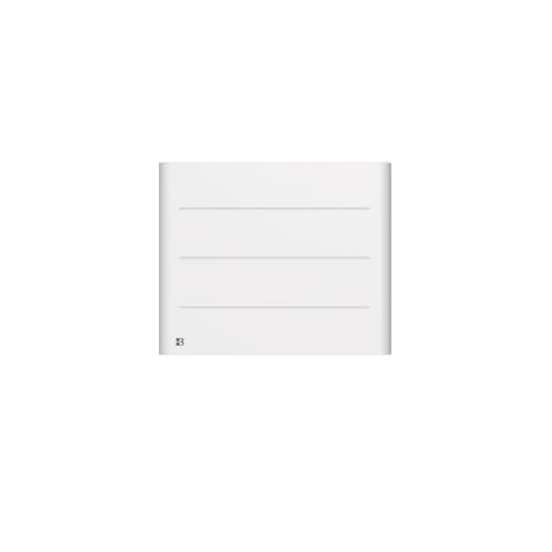 BESTHERM - Radiador eléctrico fijo de inercia seco cerámico 1000 W Bestherm TANIN horizontal blanco