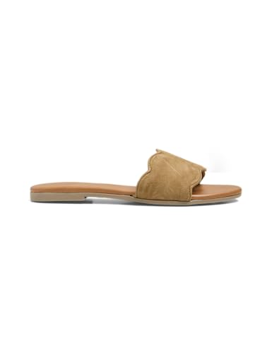 Sandales en daim Pcsophie pour femme élégante lors des soirées en terrasse