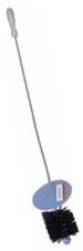 Cepillo de limpieza de drenaje de pisos comercial con Splash Guard para desagües de 3" y 4"