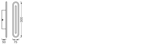 Osram SMART+ Matter Orbis Wall Bad LED Wandleuchte 300mm Weiß, 13W, 600lm, 3000-6500K TW, IP44 Bad