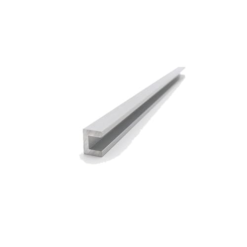 Bande de bordure en alliage d'aluminium de 13mm et 50cm pour finition et protection de verre