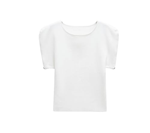 T-shirt d'été à manches courtes pour femme avec col zippé élégant
