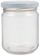 Wares of Knutsford Glass Jam Jars 228ml (8oz) Pack 24 Gold Lid Home Preserving Marmalade Jams Chutney
