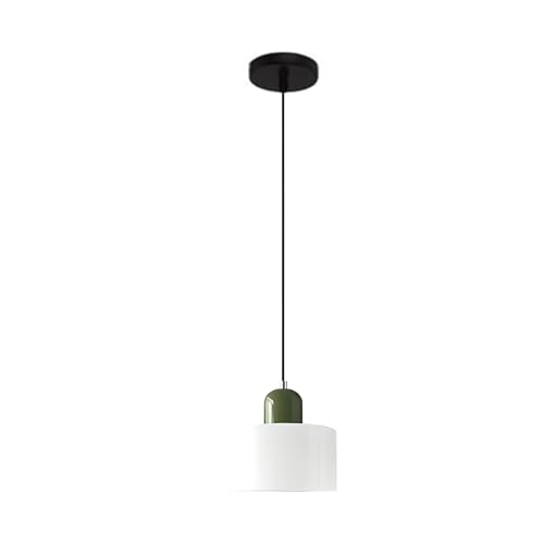 Lámpara de techo de vidrio de colores y diseño moderno minimalista